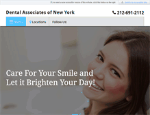 Tablet Screenshot of dentalassociatesofny.com